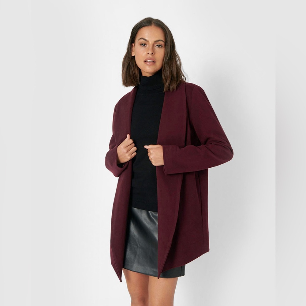 Shawl Jacket in Double-Face Wool-Cashmere